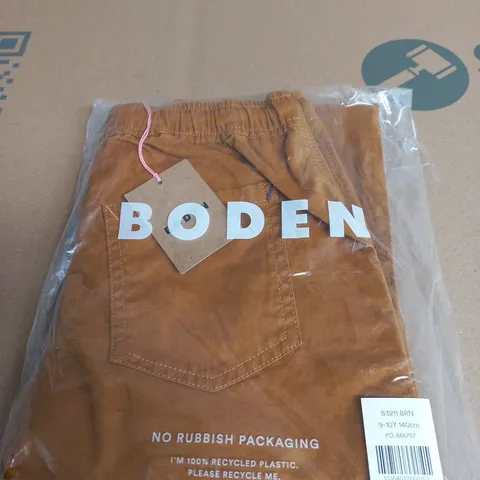 BODEN SLIM PULL-ON TROUSERS SIZE 9-10- YR