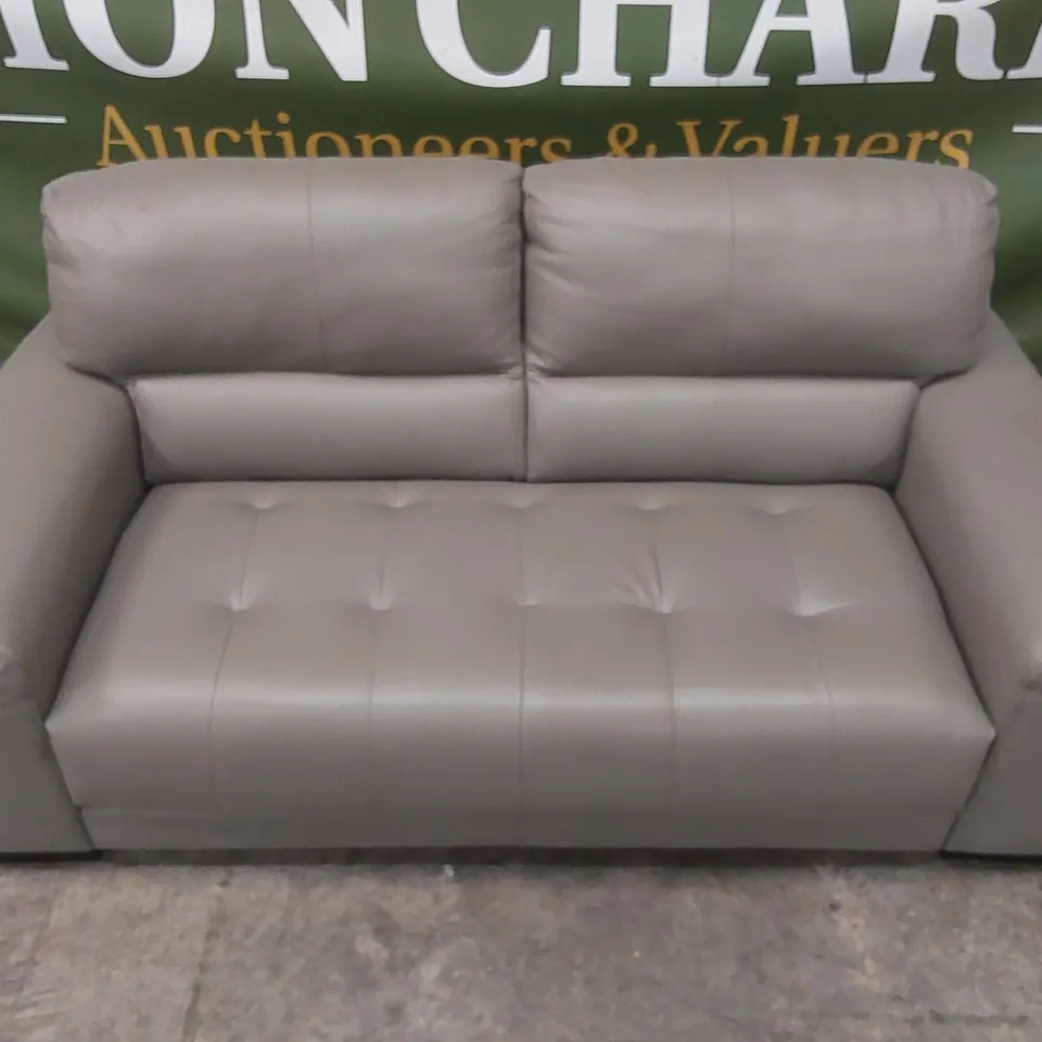 QUALITY DESIGNER ITALIAN MADE MARCOS 3 SEATER SOFA - GREY