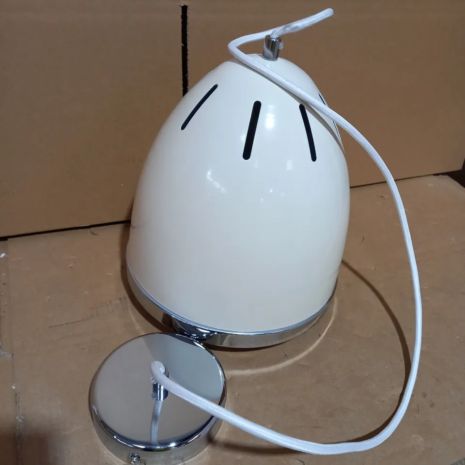 DAR GOMEZ CREAM PENDANT FINISH LIGHT SHADE 