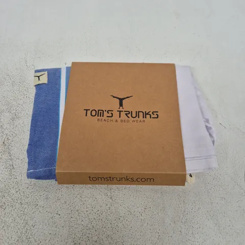 TOM'S TRUNKS CLASSIC SHORT SHORTS – WHITE, SIZE M
