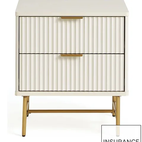 CORA 2 DRAWER BEDSIDE CHEST