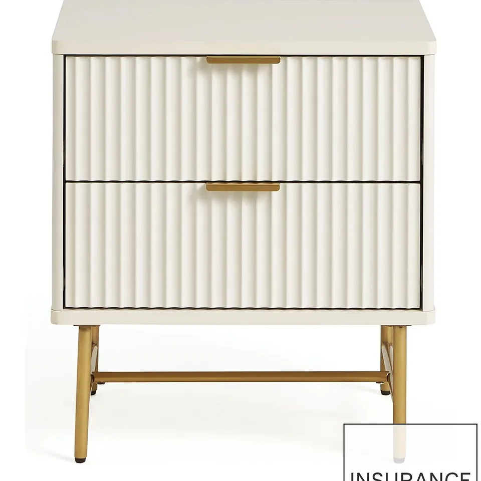 CORA 2 DRAWER BEDSIDE CHEST
