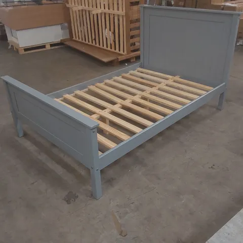 BOYERTOWN BED FRAME COLOUR:GREY SIZE: SMALL DOUBLE (4')