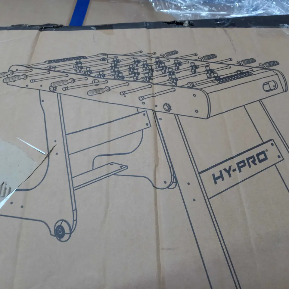 BOXED HY-PRO GALAXY 4FT FOOTBALL FOLDING TABLE - COLLECTION ONLY RRP £149.99