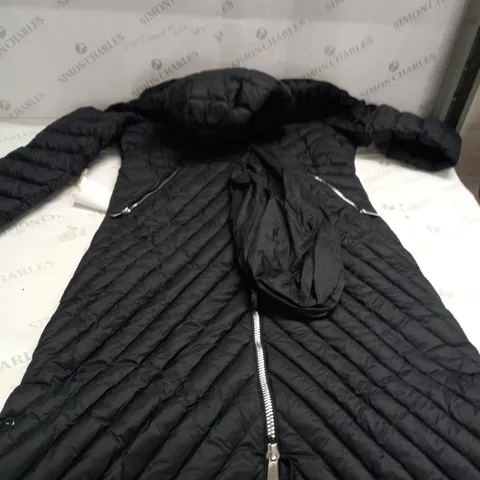 KAREN MILLEN BLACK LONG WINTER COAT SIZE 16