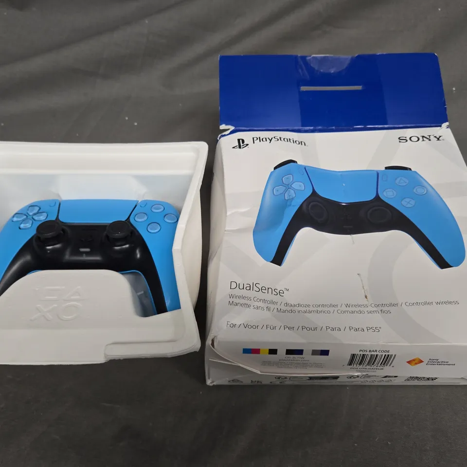 BOXEDCPLAYSTATION DUAL SENSE WIRELESS CONTROLLER BLUE 