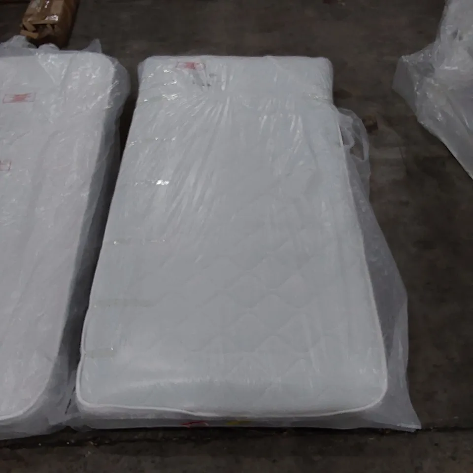 QUALITY BAGGED SINGLE 3FT OPEN COIL MATTRESS