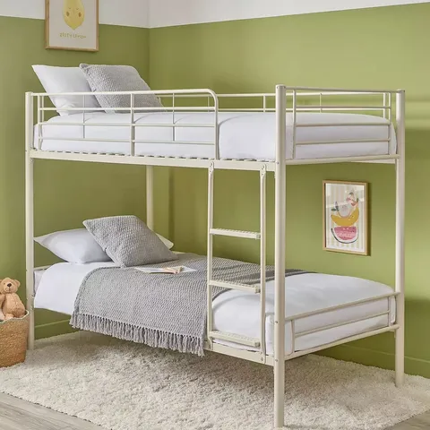 BOXED DOMINO BUNK BED FRAME - CREAM (1 BOX)