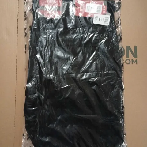 BAGGED D555 MENS CLAUDE BIG TALL SLIM FIT STRETCH JEANS TROUSERS - BLACK - 48S