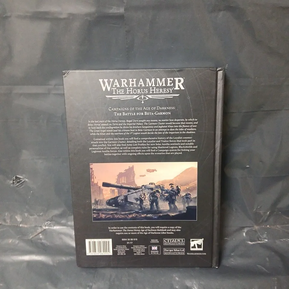 WARHAMMER HORUS HERESY: THE BATTLE FOR BETA-GARMON HARDBACK