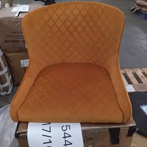 BOXED SET OF 2 VELVET CHAIRS