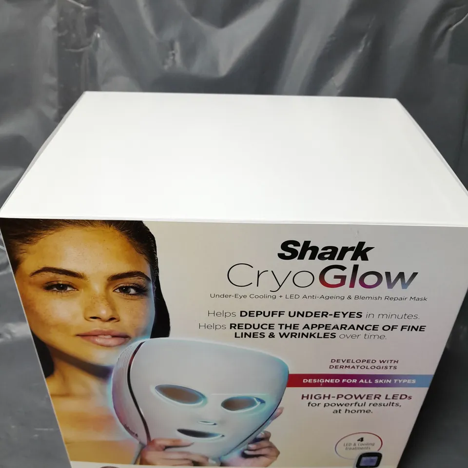 BOXED AND SEALED SHARK CRYOGLOW MASK