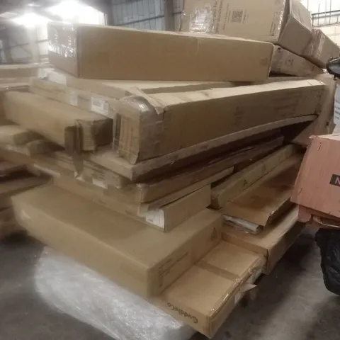 PALLET OF ASSORTED INCOMPLETE FURNITURE PARTS AND PIECES