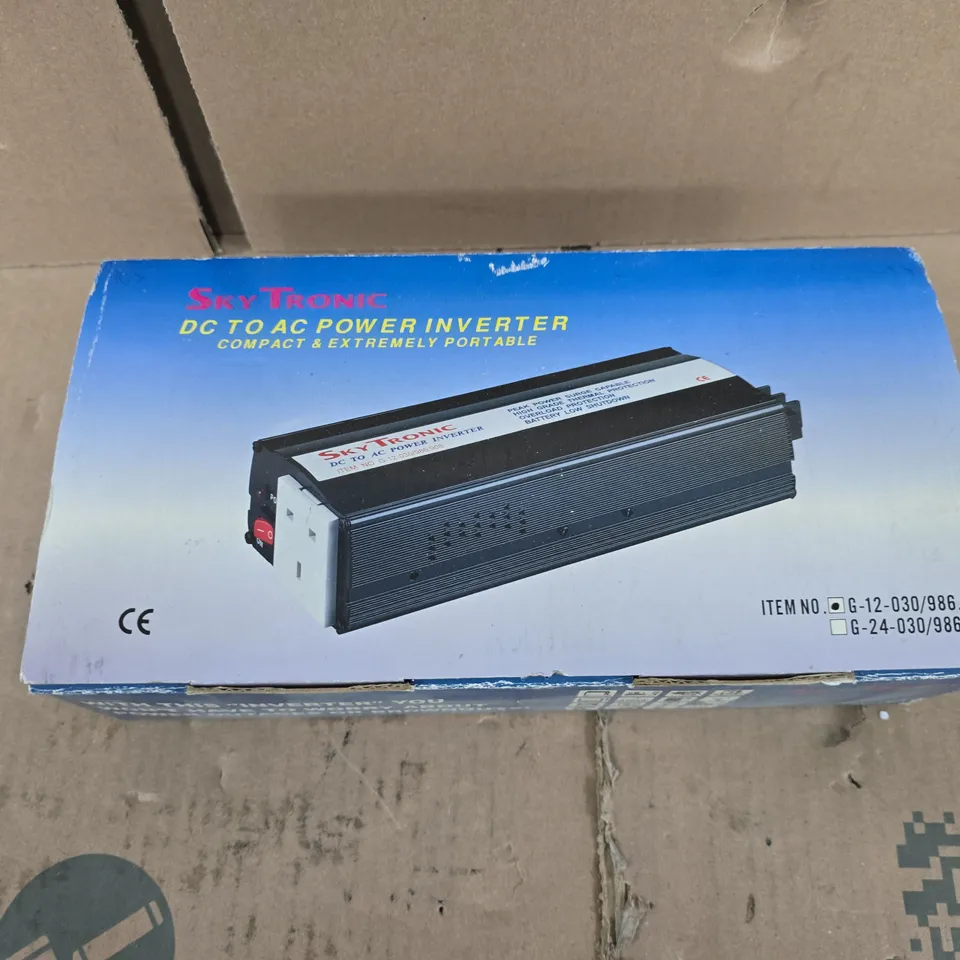 SKYTRONIC DC TO AC POWER INVERTER – COMPACT & PORTABLE