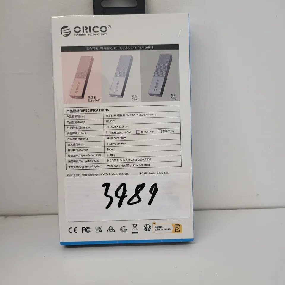 ORICO M.2 SATA SSD ENCLOSURE