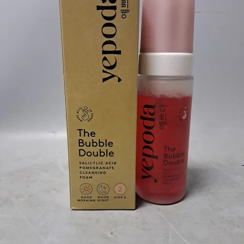 YEPODA THE DOUBLE BUBBLE SALICYLIC ACID POMEGRANATE CLEANSING FOAM 120ML