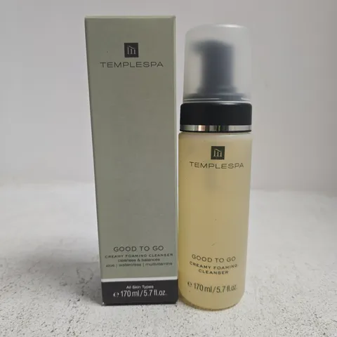 BOXED TEMPLESPA GOOD TO GO CREAMY FOAMING CLEANSER (170ML) - COLLECTION ONLY