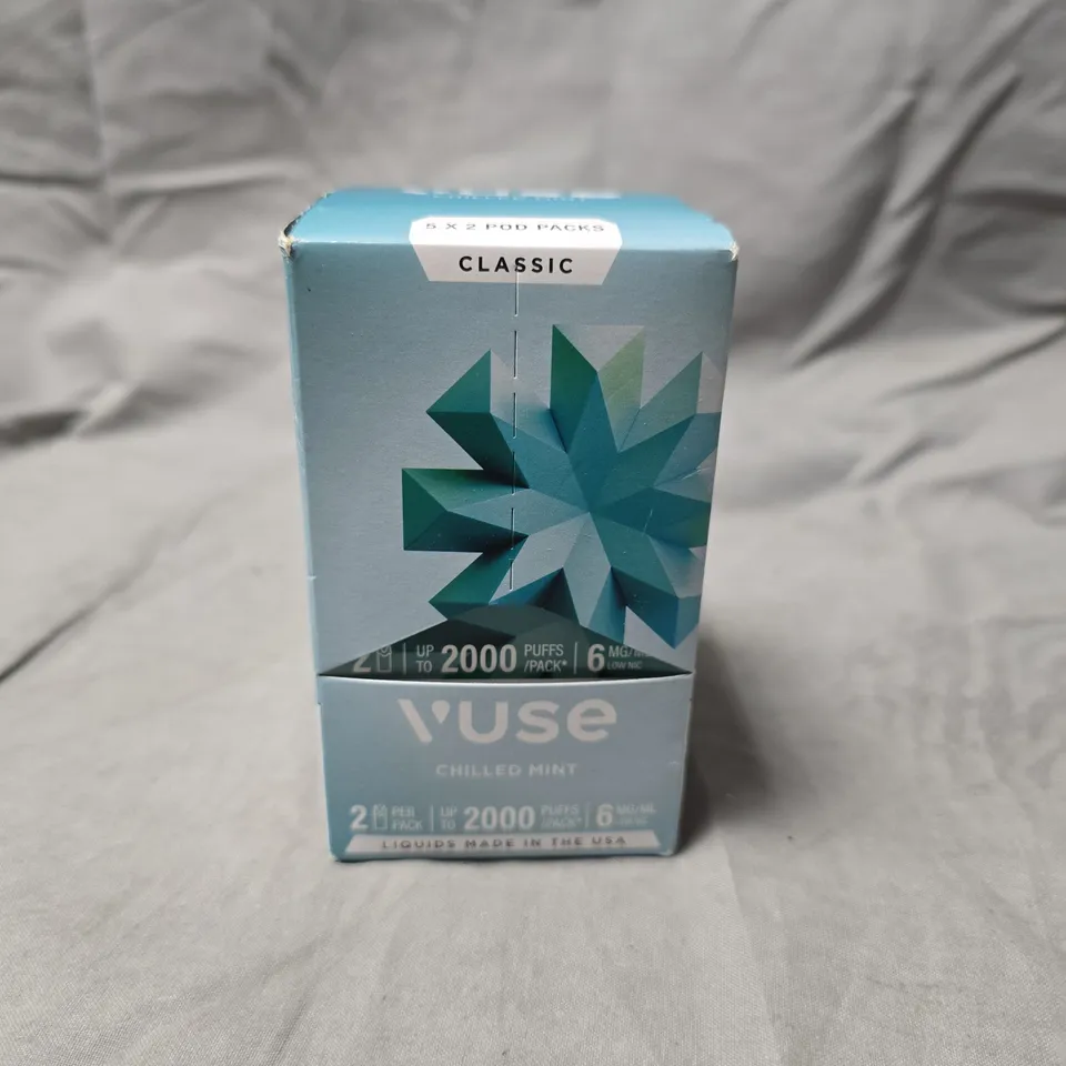 VUSE CLASSIC POD PACKS – CHILLED MINT, 5 X PODS, 6 MG/ML NICOTINE