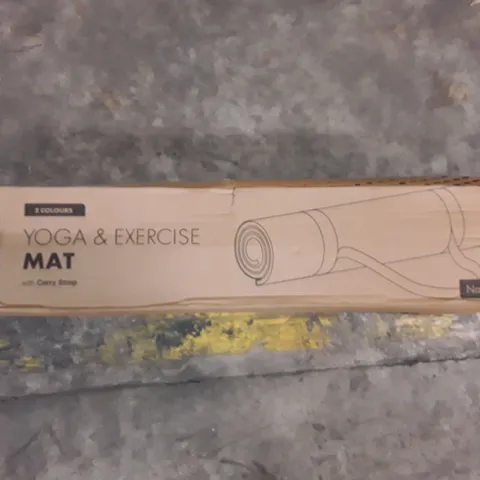 BOXED KAYMAN YOGA MAT - NAVY AND LIGHT BLUE