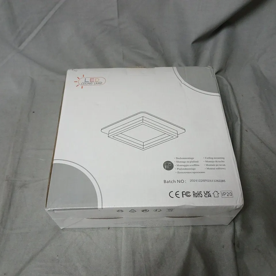LED CEILING LAMP – BOXED, IP20 RATING
