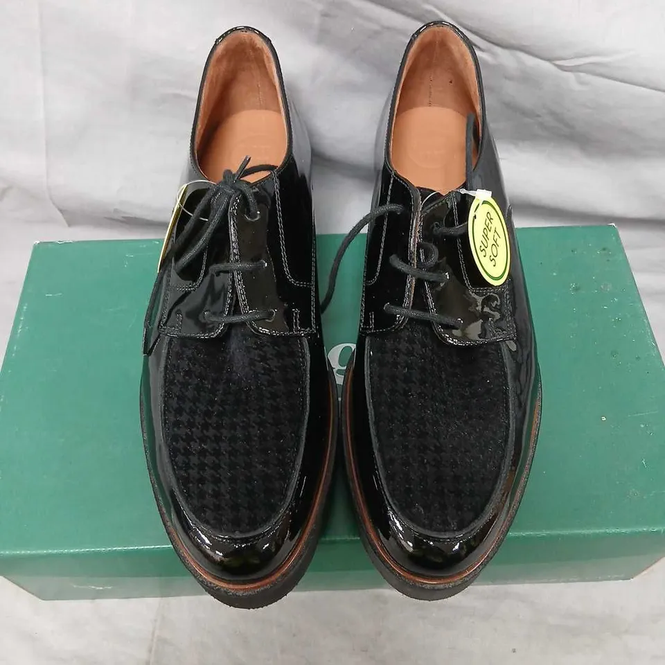 PAUL GREEN VELVET DESIGNER SHOES – BLACK, UK 6½