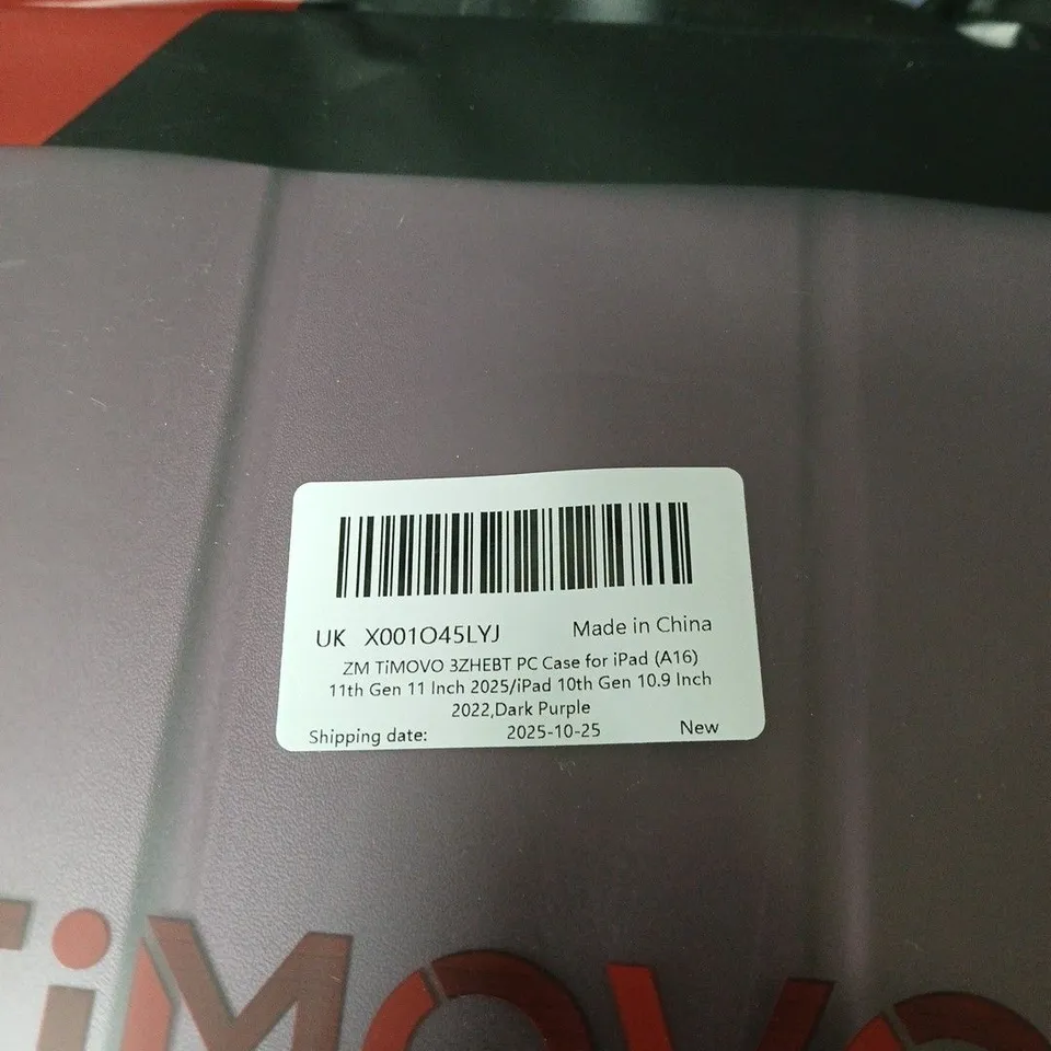 TIMOVO IPAD PC CASE FOR IPAD (A16) – DARK PURPLE – 11TH/10TH GEN TABLET CASE