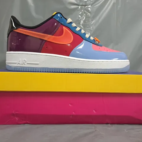 BOXED PAIR OF NIKE AIR FORCE 1 UNDEFEATED SHOES IN MULTICOLOUR SIZE UK 10