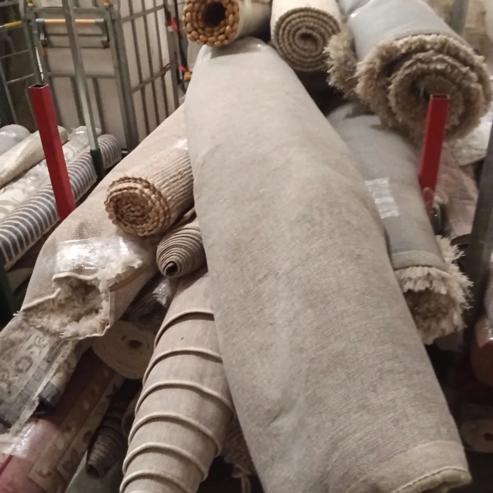 STILLAGE TO CONTAIN APPROXIMATELY 25 DESIGNER AREA RUGS