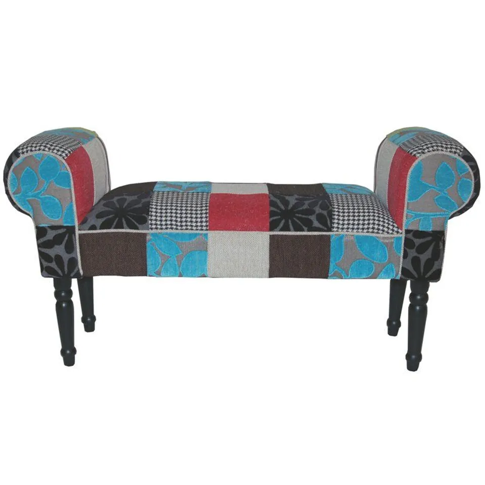 BOXED UPHOLSTERED HALLWAY BENCH