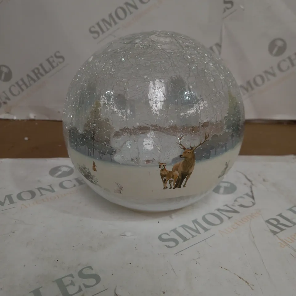 BOXED GALSS GLOBE WITH LED LIGHTING 