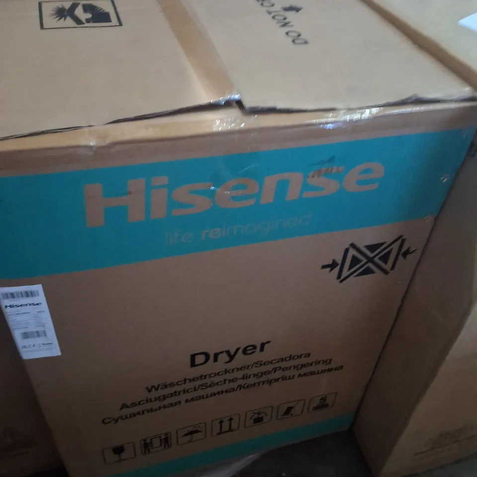 BOXED HISENSE DH1Q802BW2 8KG HEAT PUMP DRYER