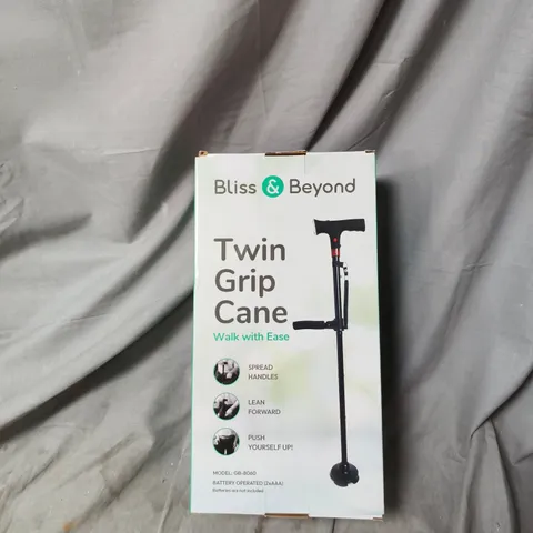 BLISS & BEYOND TWIN GRIP CANE – WALK WITH EASE (MODEL GB-8060)