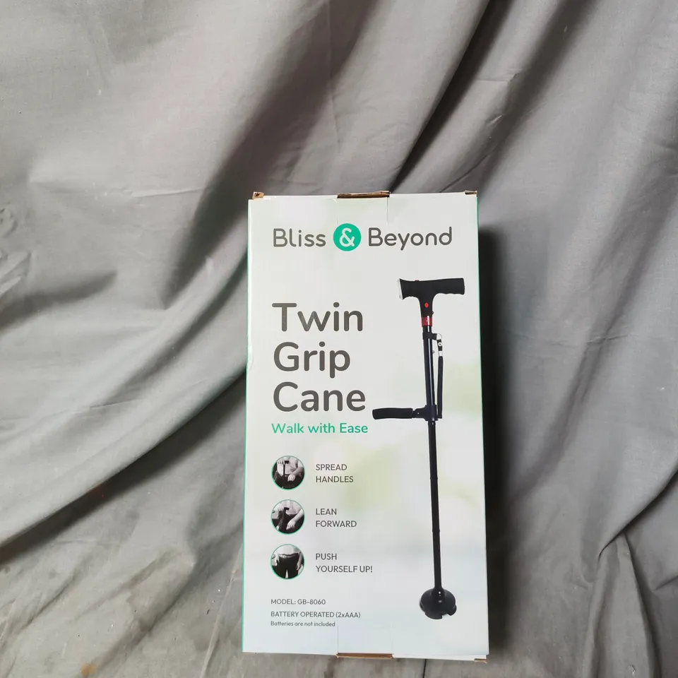 BLISS & BEYOND TWIN GRIP CANE – WALK WITH EASE (MODEL GB-8060)