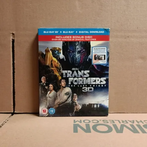 TRANSFORMERS: THE LAST KNIGHT BLU-RAY 3D + BLU-RAY + DIGITAL DOWNLOAD
