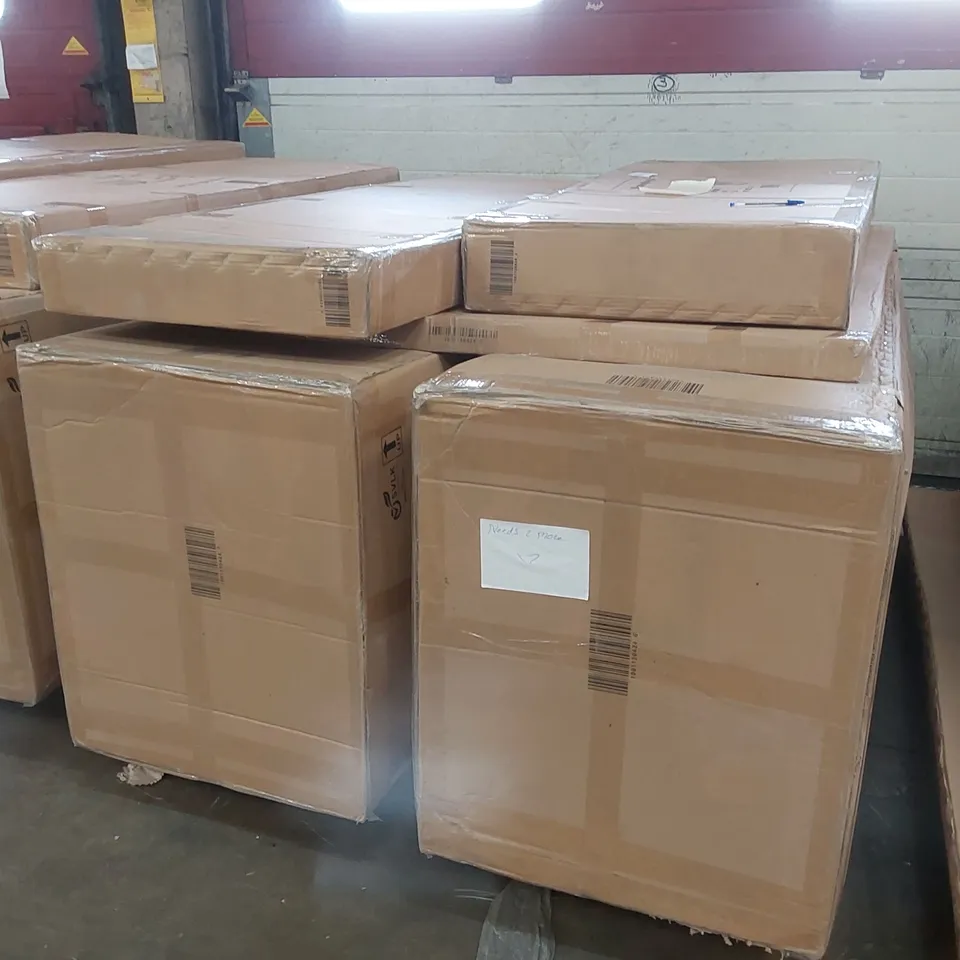 PALLET CONTAINING HOMESDIRECT365 ANTIQUE FRENCH ASW SMALL WARDROBE PARTS //INCOMPLETE SET (MISSING PARTS)