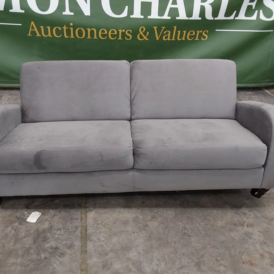 QUALITY DESIGNER 2 SEATER SOFA GREY FABRIC