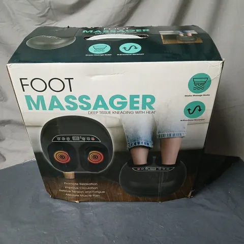 FOOT MASSAGER DEEP TISSUE KNEADING WITH HEAT BOXED