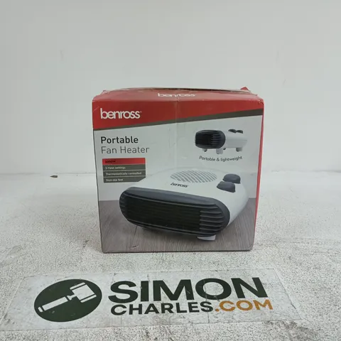 BENROSS PORTABLE FAN HEATER BOXED