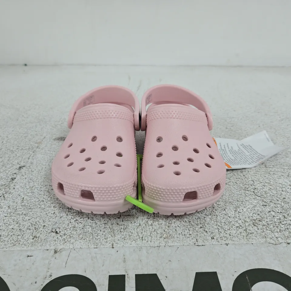 CROCS KIDS' PINK CLASSIC CLOGS - SIZE C9