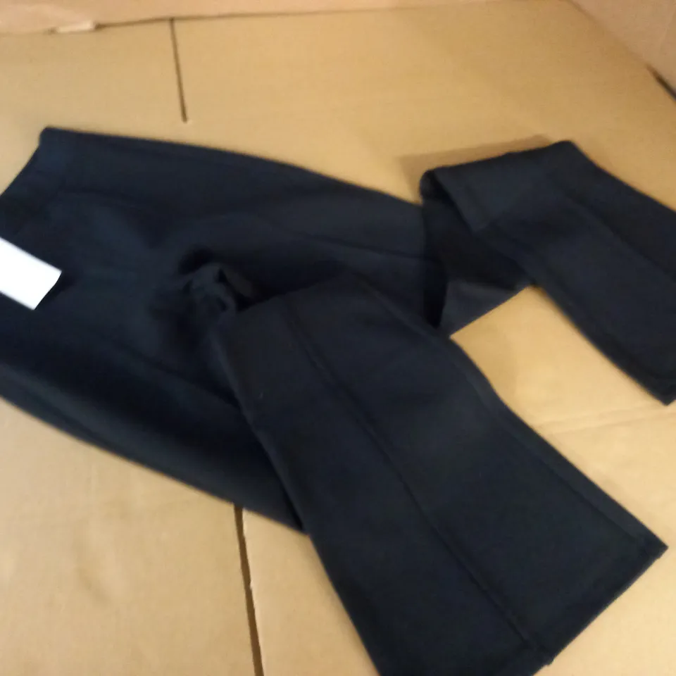 MISS SELFRIDGES PONTE SEAM DETAIL KICKFLARE TROUSERS IN BLACK - UK 8