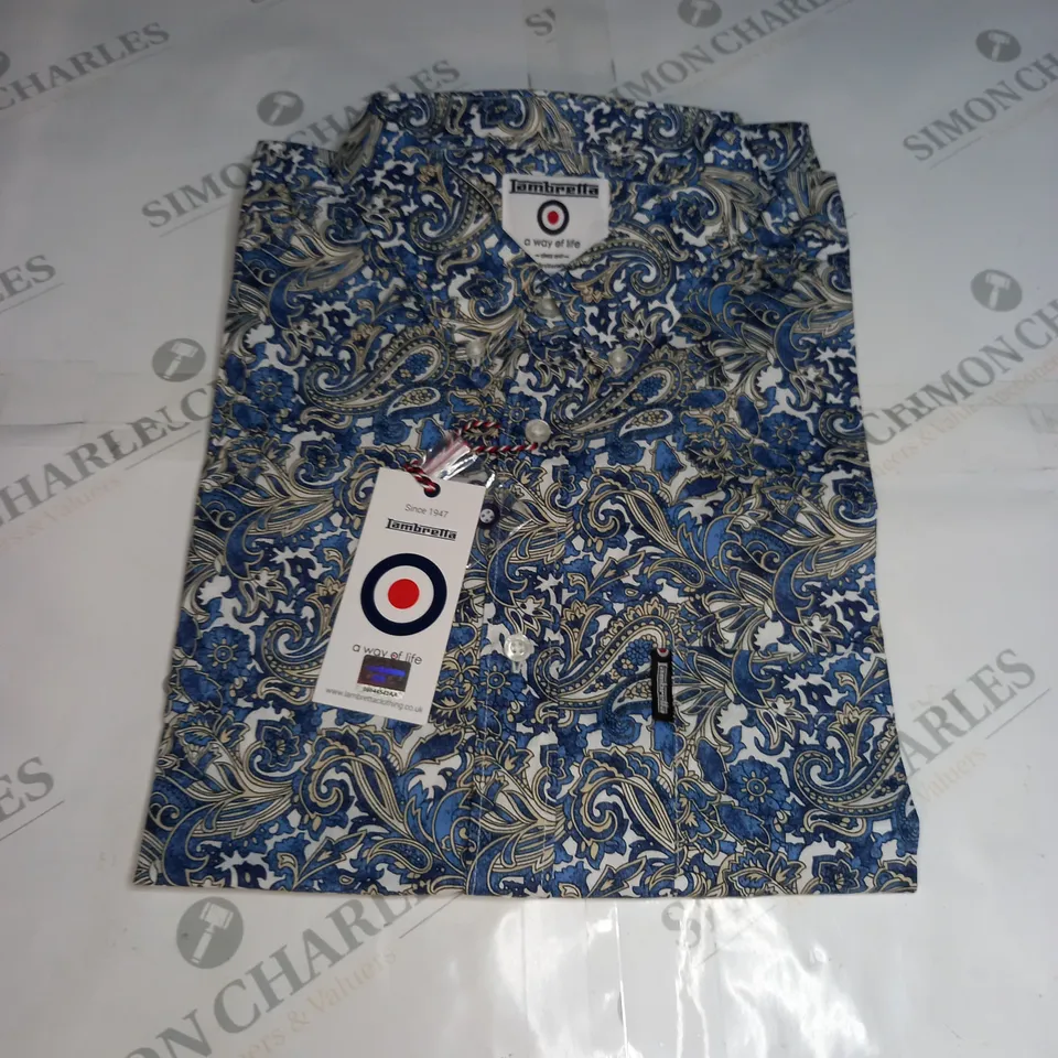 LAMBRETTA PAISLEY SHIRT - SIZE XXL
