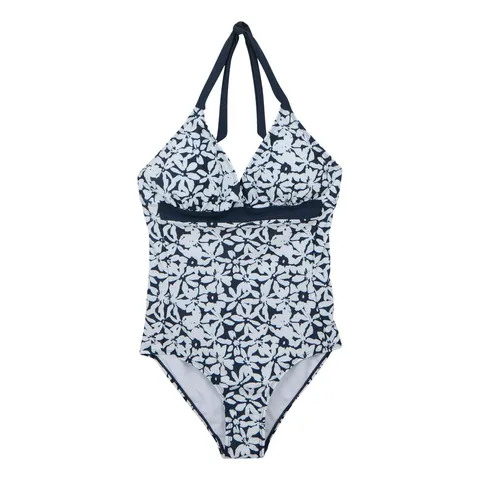 BRAND NEW REGATTA WOMEN'S FLAVIA II SWIMSUIT IN NAVY/WHITE LARGE FLORAL SIZE UK 16