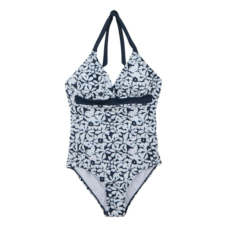 BRAND NEW REGATTA WOMEN'S FLAVIA II SWIMSUIT IN NAVY/WHITE LARGE FLORAL SIZE UK 16