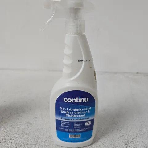 APPROXIMATELY 10 ASSORTED HOUSEHOLD LIQUIDS INCLUDING FABULOSA MULTI SURFACE CLEANER AND CONTINU DISINFECTANT 
