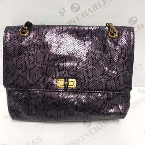 LANVIN PARIS BIG HAPPY BAG IN GOATSKIN PURPLE