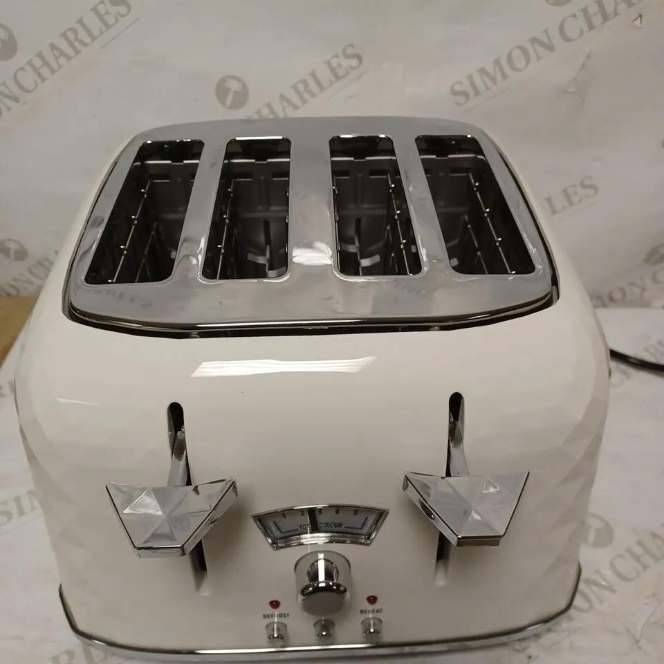 DE'LONGHI BRILLANTE CTJ4003W 4-SLICE TOASTER WHITE
