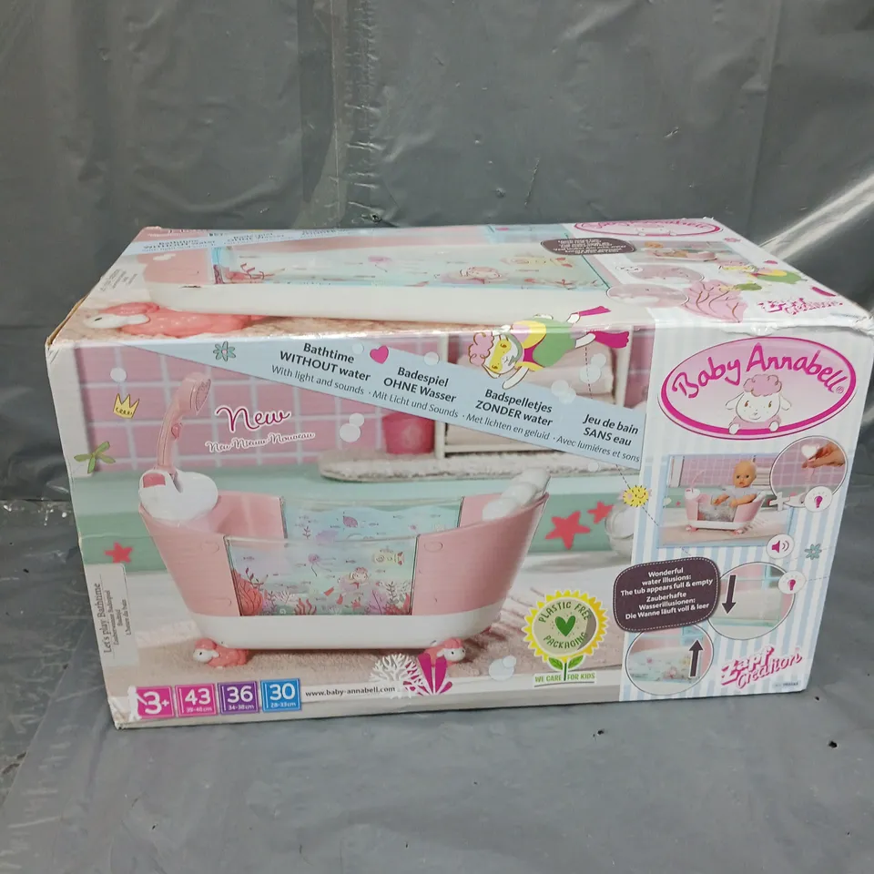 BABY ANNABELL LET'S PLAY BATH TIME RRP £34.99