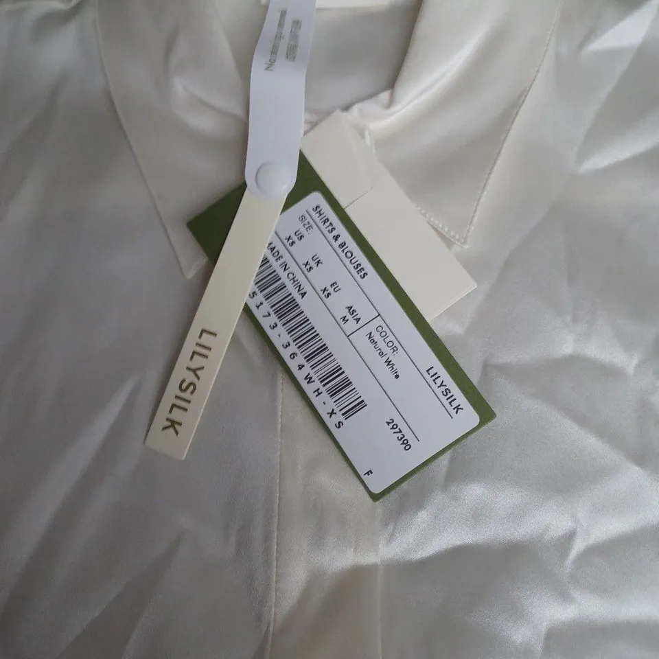 LILYSILK WHITE SILK SHIRT – WOMEN'S, UK XS