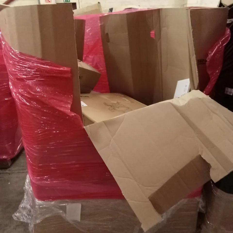 PALLET OF ASSORTED HOUSEHOLD GOODS & PRODUCTS TO INCLUDE; BABY WALKER, TOILET SEAT ETC