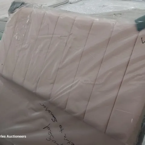 BAGGED 4'6" DOUBLE HEADBOARD PINK FABRIC